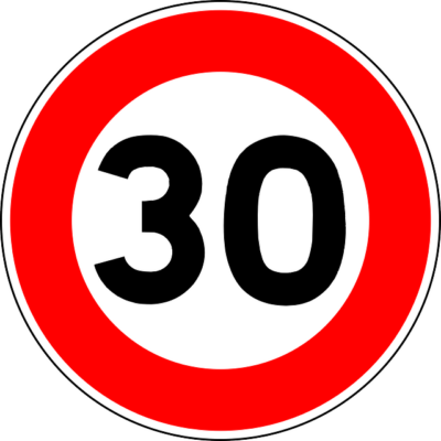 speed limit sign